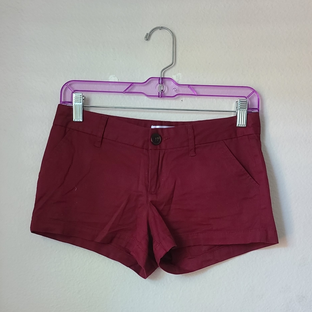 No Boundaries Burgundy Shorts